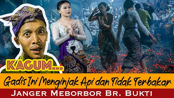 KAGUM, Gadis Ini Kesurupan Menginjak API dan TIDAK Terbakar | Janger Meborbor Bukti