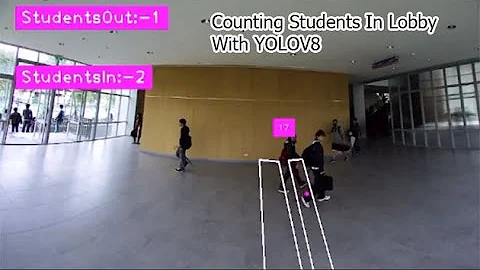 counting students in lobby using yolov8 | ylov8 object detection & tracking | computer vision