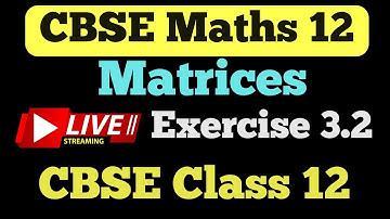 Class 12 Maths Chapter 3 Matrices  | Exercise 3.2 Q1 to Q7 @studypointpro