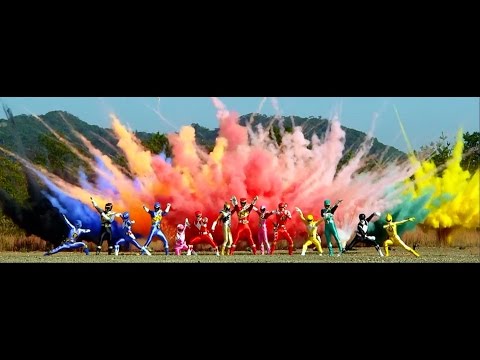 Power Rangers Dino Charge Team Up Fan Opening: Dino War
