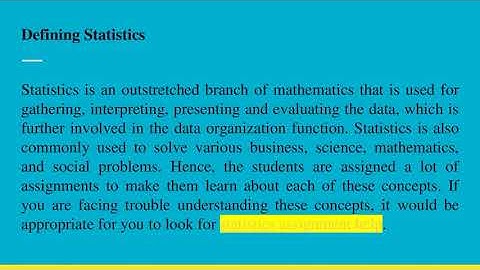 PowerPoint Presentation for Statistics Assignment Help