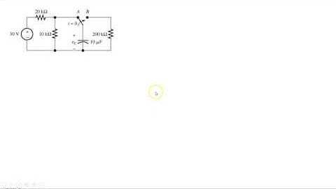Example 4 Transient Analsysis 1st order RC circuit