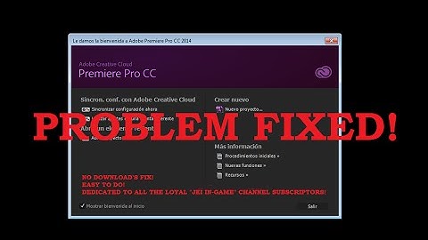 [FIX] "Adobe Premiere Pro could not find any capable video play modules"
