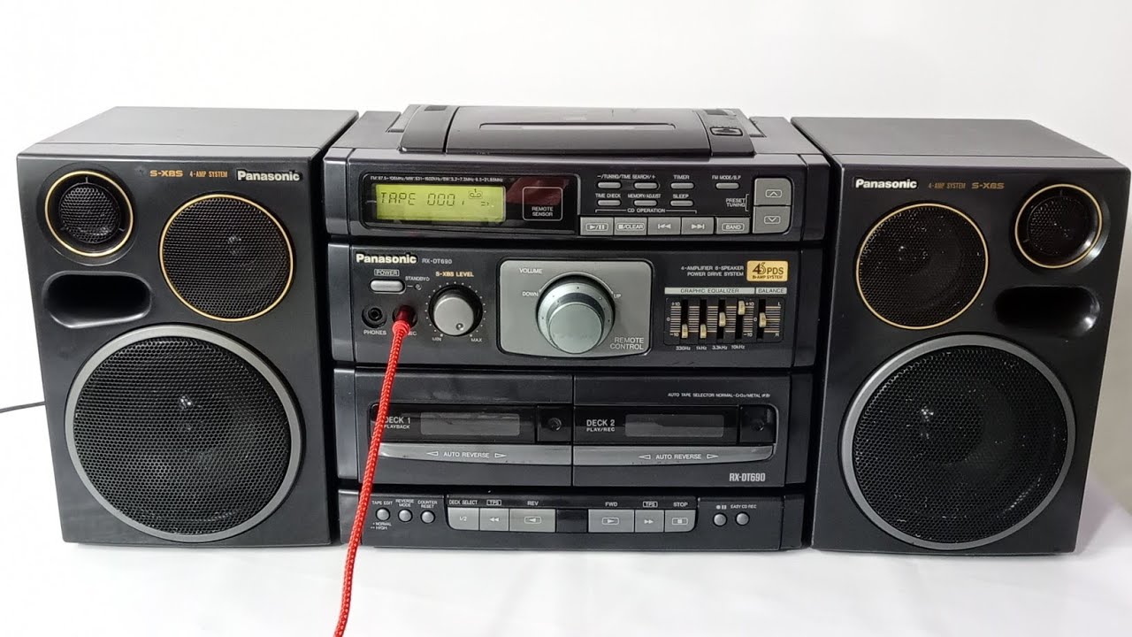 Panasonic RX-DT690 Connect to AUX - YouTube