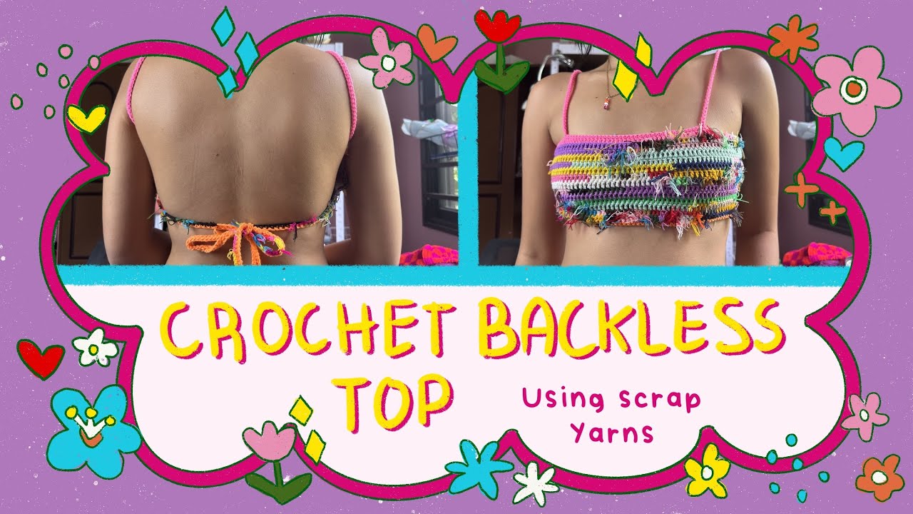 Crochet basic backless top | how to double crochet foundation chain | CROCHET TUTORIAL