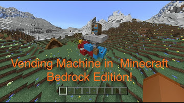 Vending Machine In Minecraft Bedrock Edition! Cheap and Easy to Build! Ps4 Xbox Switch etc.
