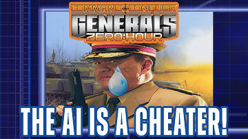 Command & Conquer Generals - The AI CHEATS to win!!