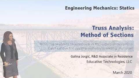 ST15: Truss Analysis Using The Method of Sections