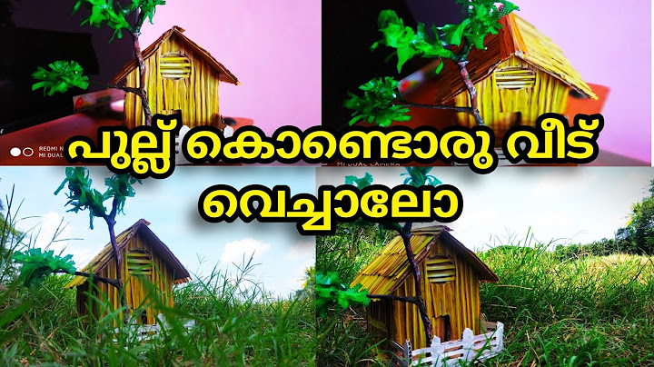 പുല്ല് കൊണ്ടൊരു വീട് വച്ചാലോ/beautiful house made  of grass How to make grass house