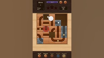 Roll the Ball slide puzzle Star I Pack Level 18 Solution