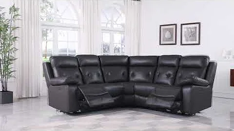9443 Power Sectional Sofa Features Video
