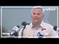 Gov. Josh Stein talks in Outer Banks after Hurricane Erin