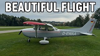 Cessna 172R - Flying over Munich & Germany's highest mountain - Beautiful Flight!