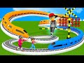 【踏切アニメ】のびる新幹線 【踏切 なおるふみきり】 🚦 Fumikiri 3D Train Railroad Crossing Animation , part 4
