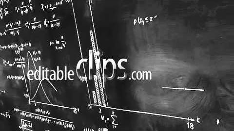 math physics formulas on chalkboard panning loop