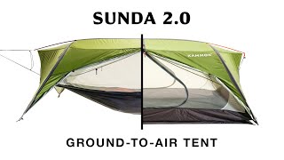 Sunda 2.0: The first 2-person ground-to-air tent, reimagined.