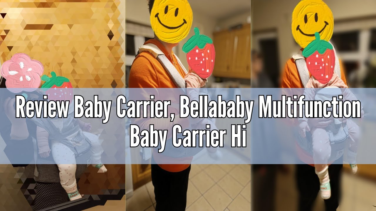 Review Baby Carrier, Bellababy Multifunction Baby Carrier Hip Seat (Ergonomic M Position) for 3-36 M