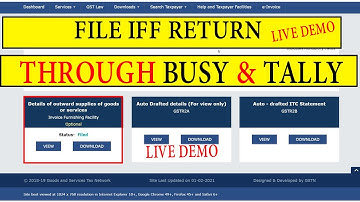 How to File Invoice Furnishing Facility IFF Return in GST|||BY Shahrukh Sir