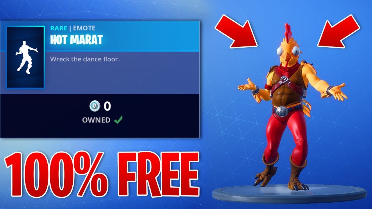 fortnite free emote hot marat - how to get a free emote in fortnite new hot ...