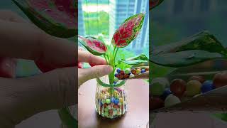 🌱🌱🌱Low-cost creation of high-quality hydroponic decorative items. My flowers and plants.#diy #short