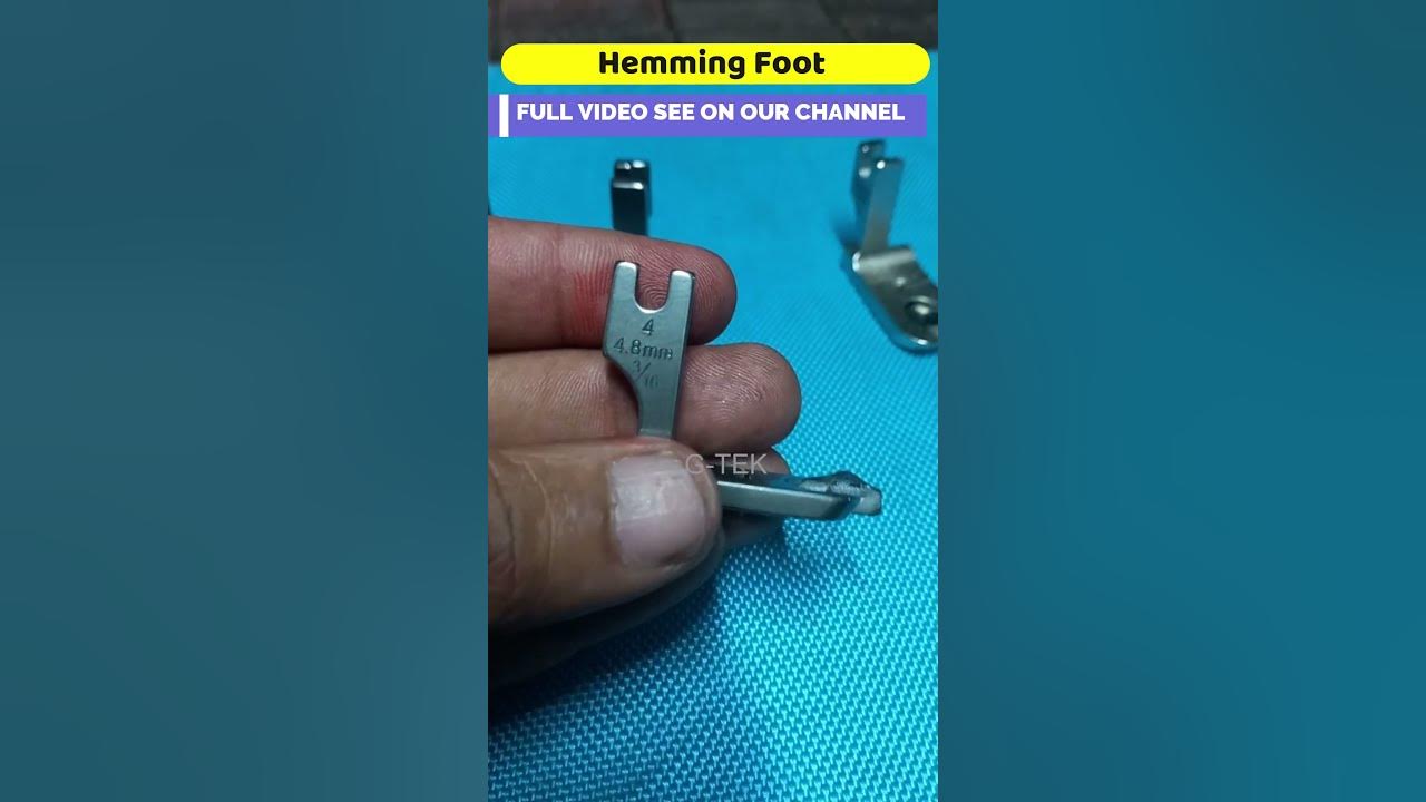 How To Make Saree Fall, Hemming Foot For Sewing Machine , Latest Products  Hamming Foot For Silai 