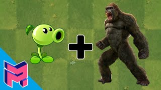 King Kong + Peashooter - Plants vs Zombies Animation screenshot 5