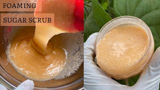 How To Make Foaming Sugar Scrub At Home Diy Luxury Homemade Foaming Scrub For Glowing Skin