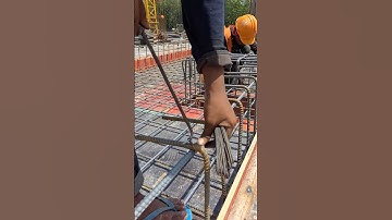 Ties bend beam rebar #shorts #construction #structure #engineering #skills