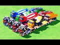 Garage with Colors - ALL MIXER TRUCK WITH DOUBLE FLATBED TRAILER TRUCK, VOLVO, SCANIA, TATRA