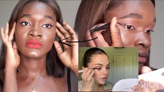 Black Girl Tries Following Selena Gomez’s Guide to the  Perfect Cat Eye\/ beauty secrets