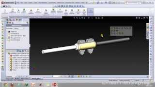 Double cotter joint and using animation wizard commands like rotate model and collapse in Solidworks