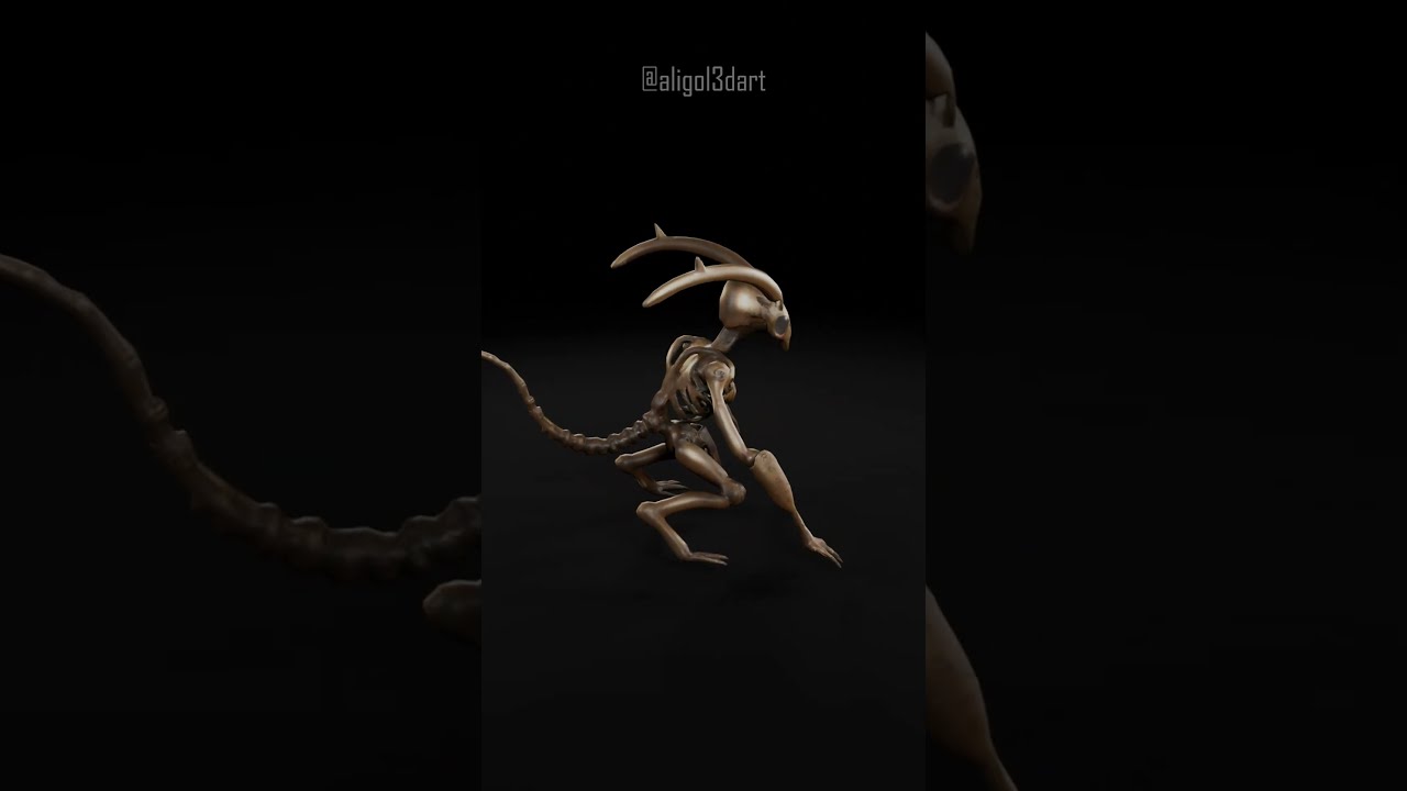 Metallic Imp ⚙️ - Futuristic Rig-Ready 3D Sci-Fi Creature for Games & Animations! 
