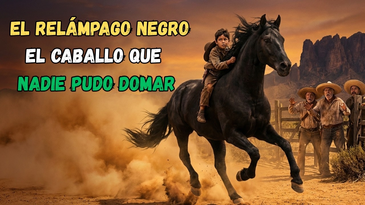 EL RELÁMPAGO NEGRO: el caballo que nadie pudo montar… hasta que apareció un niño