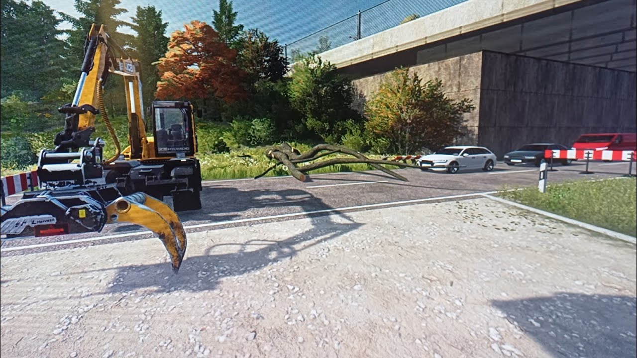 Removing tree from road/continue the work at Little City |Garden Service/Lawn Care |Fs22 |Ps5 