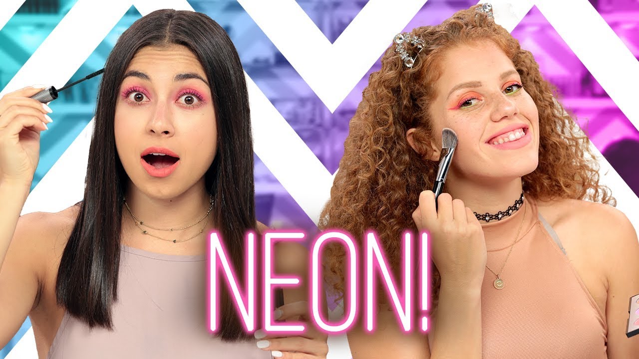 gwm adalah NEON MAKEUP CHALLENGE?! Wing It w/ Mahogany Lox & Jeanine Amapola
