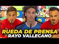 ÍÑIGO, ÁLVARO GARCÍA Y TREJO, RUEDA DE PRENSA completa previo al CRYSTAL PALACE - RAYO VALLECANO