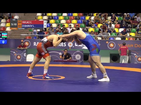 1/4 FS - 92 kg: E. YAYLACI (TUR) v. S. ZUBAIROV (AZE)