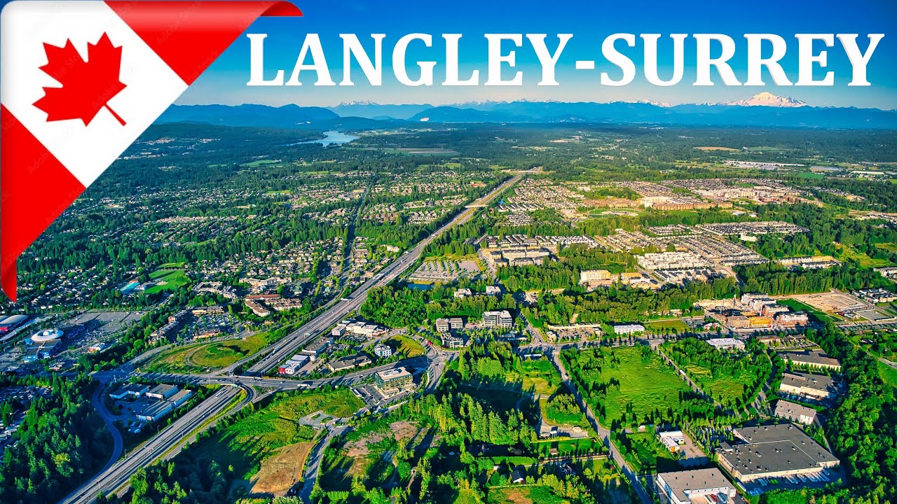 ВОЖДЕНИЕ в ЛЭНГЛИ-СЕРРИ, Большой Ванкувер, Британская Колумбия, КАНАДА 4K