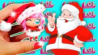 Muñecas LOL Sorpresa - Tutorial SANTA NAVIDAD - Juguetes en Español ♥ Lil Outrageous Littles