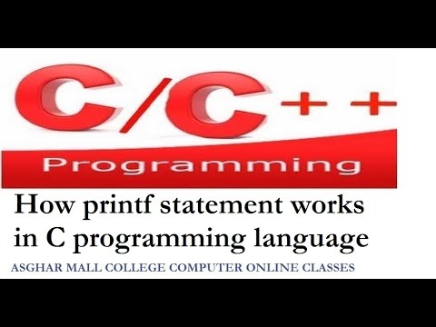 How printf statement works in C programming language