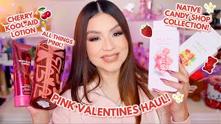 SMELL SWEET LIKE CANDY! 🍭 | HUGE PINK/V-DAY HAUL 💘🧸 NEW BODY CARE, PINK DECOR &amp; MORE