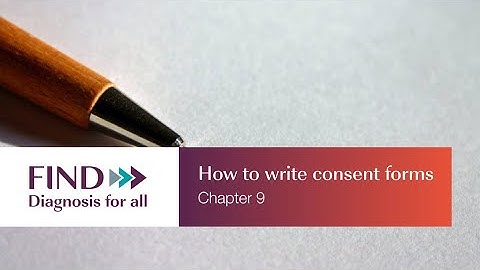 Biobanks Chapter 9: How to write consent forms