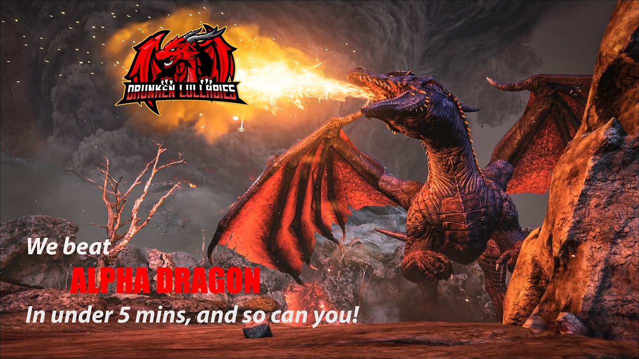 ARK: Awesome THERIZINO army beats ALPHA DRAGON IN 3 MINUTES!