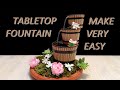 Make tabletop fountain with plastic pots very easy / DIY