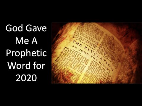 Prophetic Word for 2020