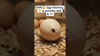 Egg Hatching 🐣 is possible with Ai ?? #egghatch #egghatching #newbornbaby #birds #nature #ai