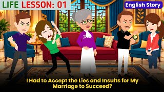 Details Life Lesson 01 | English Story | I had to accept the Lies and insults | Animated Story News