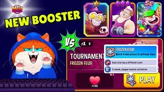 TOURNAMENT! 8 players Frozen Feud + Rainbow + Super Sprint | Match Masters NEW BOOSTER