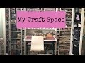 My Craft Space - Storing supplies in a small space