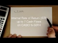 Internal Rate of Return (IRR) in Calculator  IRR in ...